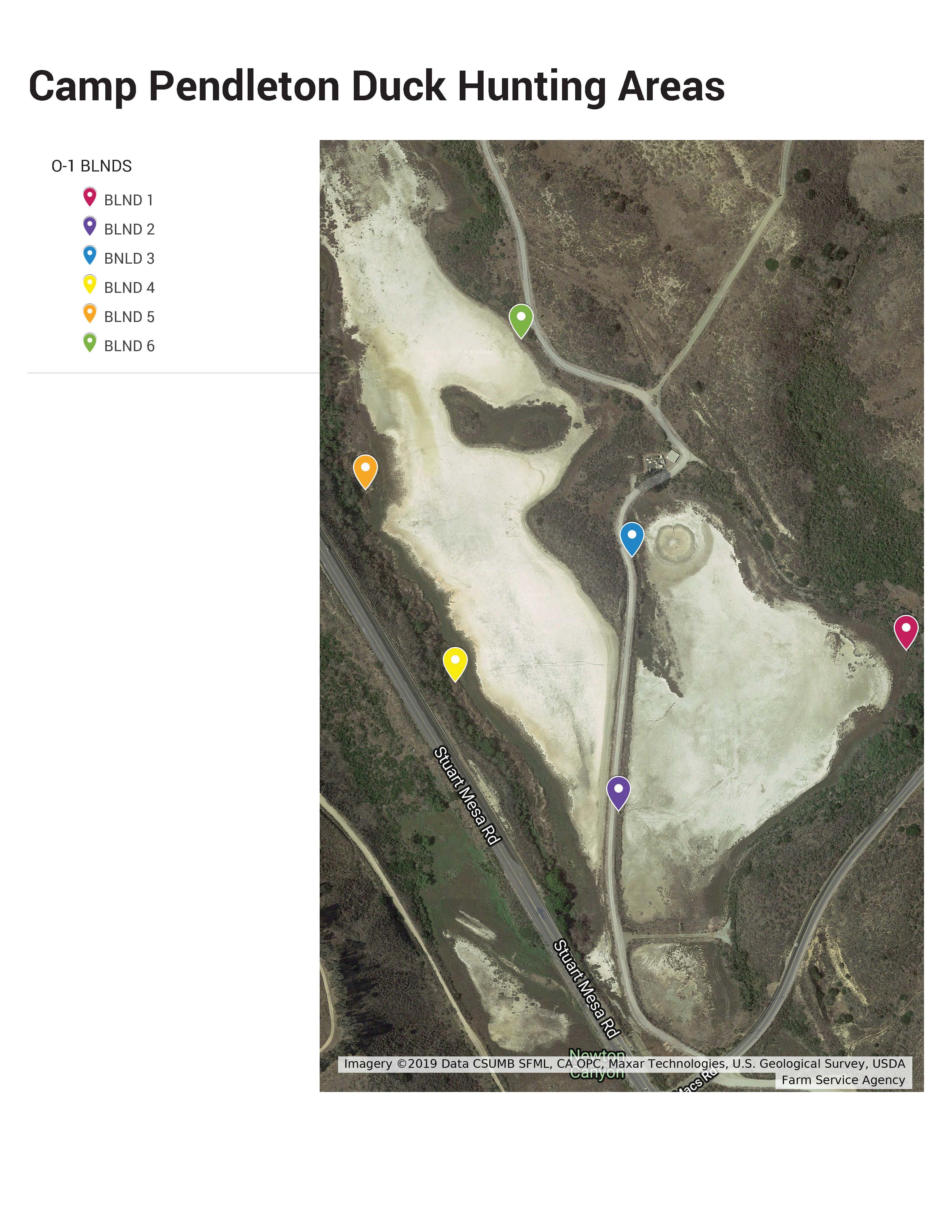 Waterfowl Hunting Area Maps